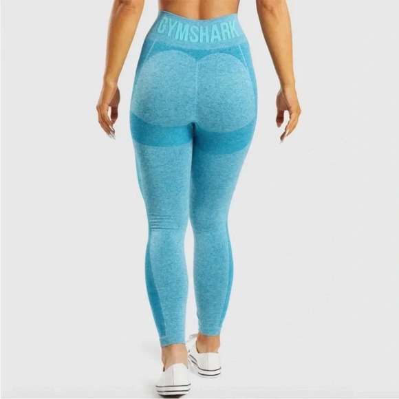 Gymshark FLEX HIGH WAISTED LEGGINGS blue Size S - Picture 1 of 10